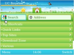 UC Browser for BlackBerry Alternate Theme