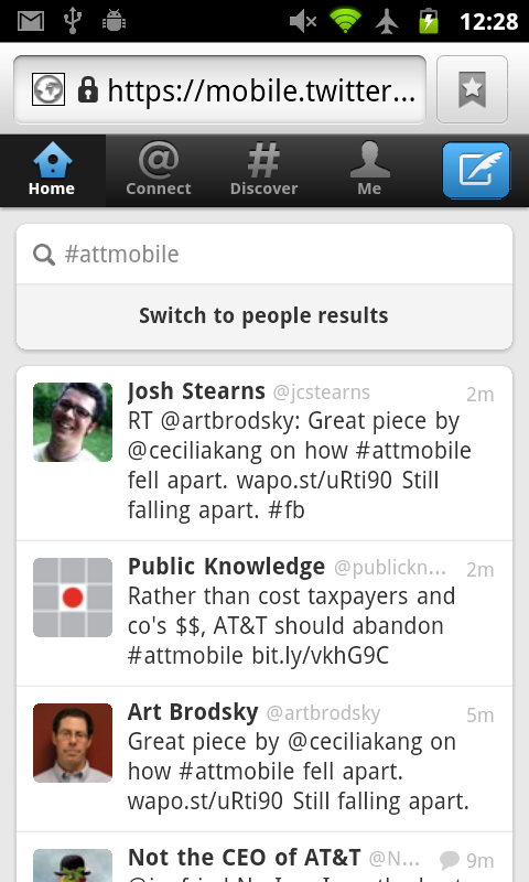 New Twitter Webapp - NoTweet Box On Hashtag Search Result