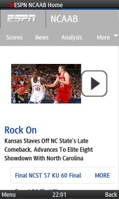 UC Browser 8.2 ESPN Video Player