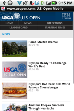 US Open Official Mobile Site