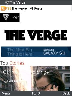 UC Browser 8.4 The Verge