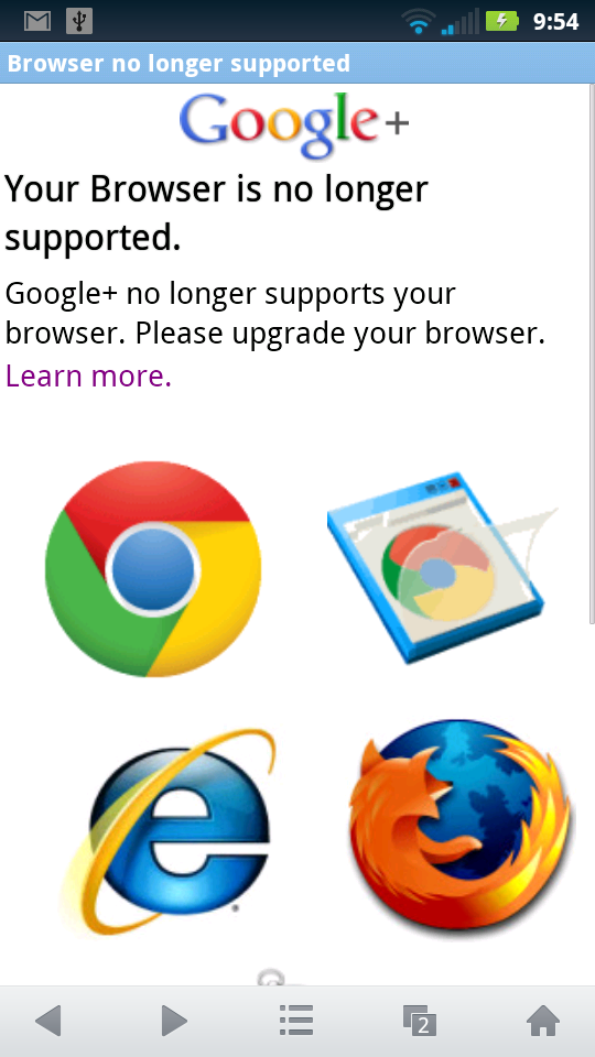UC Browser Mini 8.0 - GooglePlus