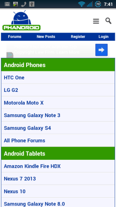 AndroidForums Homepage